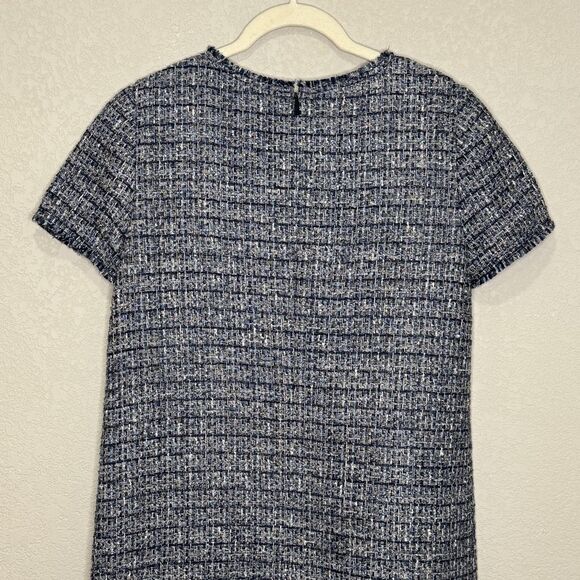 Lafayette 148 Dress Womens Petite Small Shift Tweed Fringe New Pockets - Picture 7 of 9